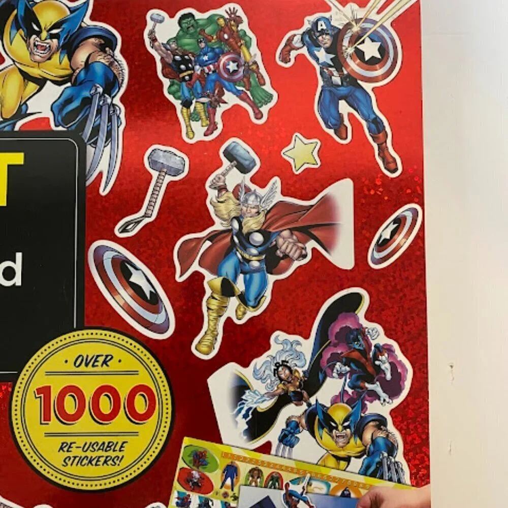 Marvel Giant Sticker Activity Pad with Over 1000 Reusable Stickers